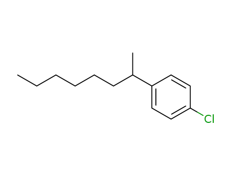 Molecular Structure of 105824-44-0 (Benzene, 1-chloro-4-(1-methylheptyl)-)