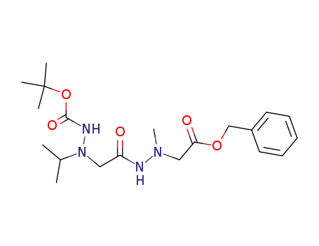{<i>N</i>'-[(<i>N</i>'-<i>tert</i>-butoxycarbonyl-<i>N</i>-isopropyl-hydrazino)-acetyl]-<i>N</i>-methyl-hydrazino}-acetic acid benzyl ester