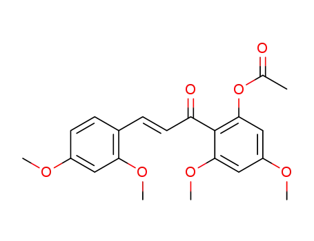 2-Propen-1-one,
1-[2-(acetyloxy)-4,6-dimethoxyphenyl]-3-(2,4-dimethoxyphenyl)-, (2E)-