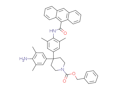 1-Piperidinecarboxylic acid,
4-(4-amino-3,5-dimethylphenyl)-4-[4-[(9-anthracenylcarbonyl)amino]-3,5
-dimethylphenyl]-, phenylmethyl ester