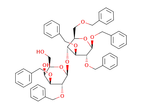 benzyl O-(2,3-di-O-benzyl-β-D-galactopyranosyl)-(1-4)-2,3,6-tri-O-benzyl-β-D-glucopyranoside