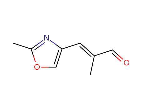 Molecular Structure of 139630-91-4 (2-METHYL-3-[4-METHYL(3,5-OXAZOLYL)]PROP-2-ENAL)