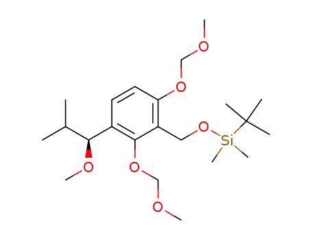 [2,6-bis-methoxymethoxy-3-(1-methoxy-2-methyl-propyl)-benzyloxy]-<i>tert</i>-butyl-dimethyl-silane