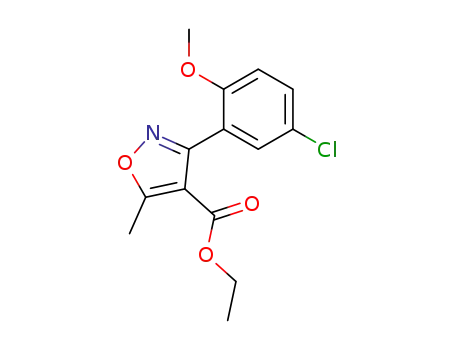 Ethyl 3-(5-chloro-2-methoxyphenyl)-5-methyl-1,2-oxazole-4-carboxylate