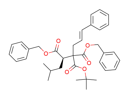 dibenzyl 3(RS)-tert-butyloxycarbonyl-3-cinnamyl-2(R)-iso-butylsuccinate