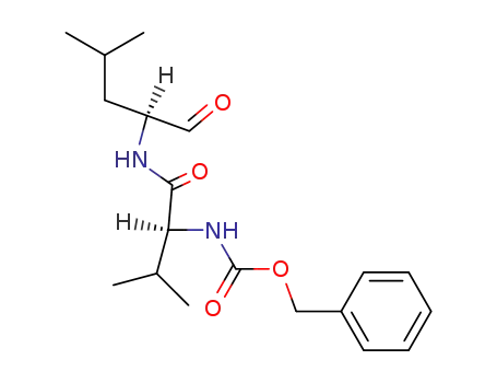 Molecular Structure of 186030-36-4 (Carbamic acid,
[(1S)-1-[[[(1S)-1-formyl-3-methylbutyl]amino]carbonyl]-2-methylpropyl]-,
phenylmethyl ester)