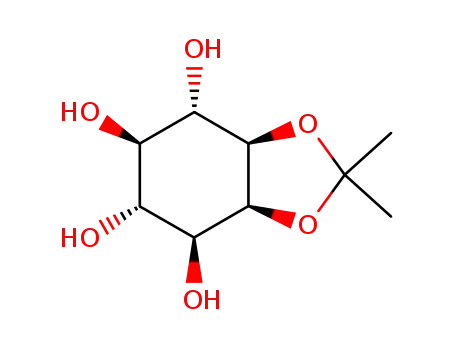 Molecular Structure of 128387-20-2 (L-1,2-O-isopropylidene-myo-inositol)