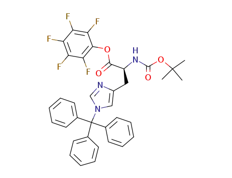 L-Histidine, N-[(1,1-dimethylethoxy)carbonyl]-1-(triphenylmethyl)-,
pentafluorophenyl ester