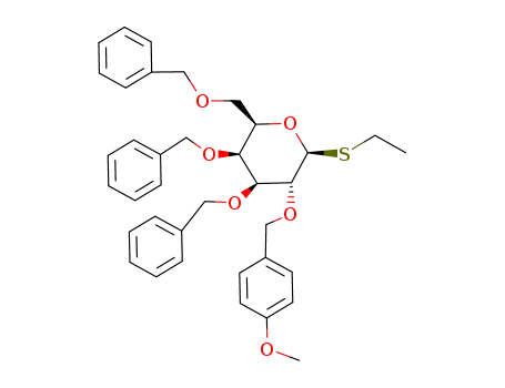 ethyl 3,4,6-tri-O-benzyl-2-O-(p-methoxybenzyl)-1-thio-β-D-galactopyranoside
