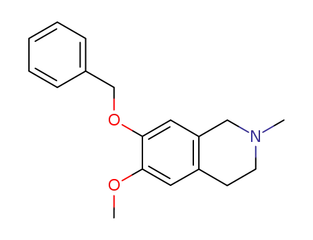 Molecular Structure of 15778-79-7 (2-Methyl-6-methoxy-7-(benzyloxy)-1,2,3,4-tetrahydroisoquinoline)