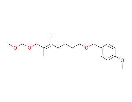 1-((Z)-5-Iodo-7-methoxymethoxy-6-methyl-hept-5-enyloxymethyl)-4-methoxy-benzene
