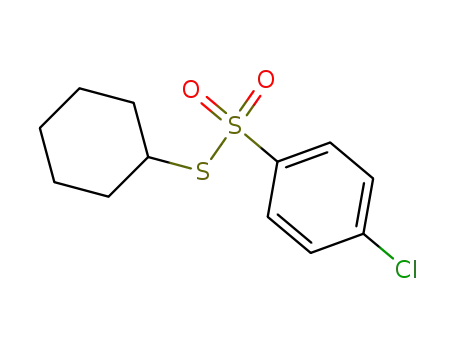 Molecular Structure of 361477-24-9 (S-cyclohexyl p-chlorobenzenethiosulfonate)