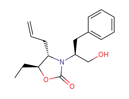 (4S,5S,6S)-4-allyl-3-(1-benzyl-2-hydroxy-ethyl)-5-ethyl-oxazolidin-2-one