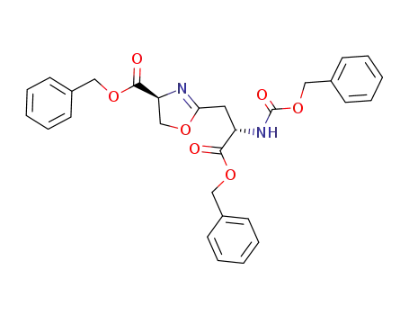 (2S,4'S)-2-(benzyloxycarbonylamino)-3-(4'-benzyloxycarbonyloxazolin-2-yl)propionic acid benzyl ester