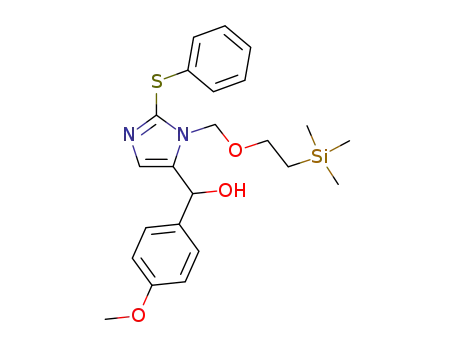 1H-Imidazole-5-methanol,
a-(4-methoxyphenyl)-2-(phenylthio)-1-[[2-(trimethylsilyl)ethoxy]methyl]-