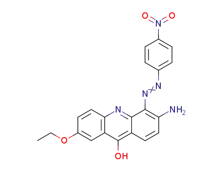 Molecular Structure of 500574-47-0 (9-Acridinol, 6-amino-2-ethoxy-5-[(4-nitrophenyl)azo]-)