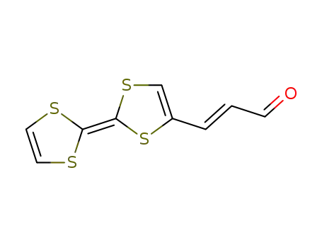 Molecular Structure of 156426-26-5 (2-Propenal, 3-[2-(1,3-dithiol-2-ylidene)-1,3-dithiol-4-yl]-, (2E)-)