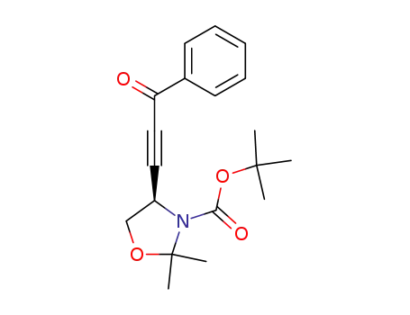 3-Oxazolidinecarboxylic acid,
2,2-dimethyl-4-(3-oxo-3-phenyl-1-propynyl)-, 1,1-dimethylethyl ester,
(4R)-
