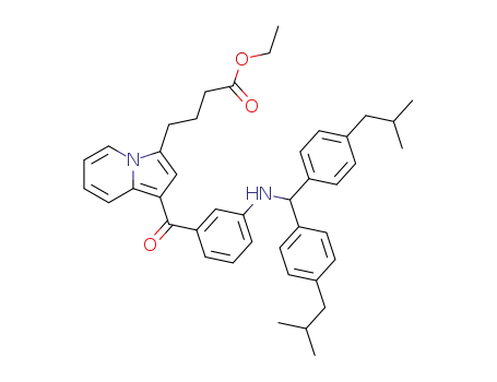 ethyl 4-[1-[3-[[bis(4-isobutylphenyl)methyl]amino]benzoyl]indolizin-3-yl]butyrate
