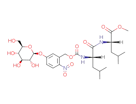 5-O-(β-D-glucopyranosyl)-2-nitrobenzyloxycarbonyl L-leucyl-L-leucine methyl ester