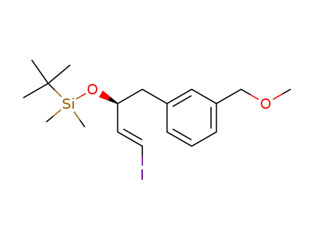 3-(S)-tert-butyldimethylsilyloxy-1-iodo-4-(3-methoxymethyl)phenyl-1-butene