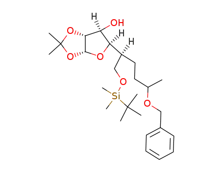 (3aR,5R,6S,6aR)-5-[(S)-4-Benzyloxy-1-(tert-butyl-dimethyl-silanyloxymethyl)-pentyl]-2,2-dimethyl-tetrahydro-furo[2,3-d][1,3]dioxol-6-ol