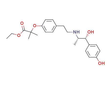 ethyl 2-[4-(2-{[(1S,2R)-2-hydroxy-2-(4-hydroxyphenyl)-1-methylethyl]amino}ethyl)phenoxy]-2-methylpropionate