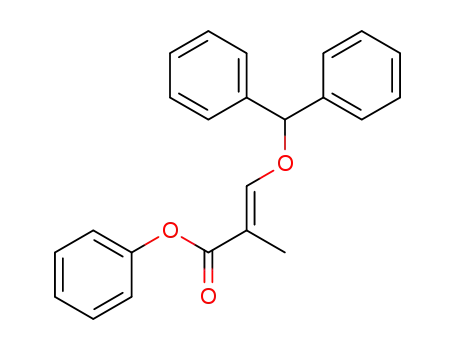 Molecular Structure of 1643935-61-8 ((E)-phenyl 3-(benzhydryloxy)-2-methylacrylate)