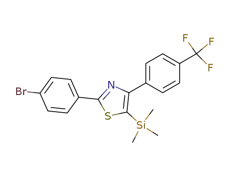 2-(4-bromo-phenyl)-4-(4-trifluoromethyl-phenyl)-5-trimethylsilylthiazole