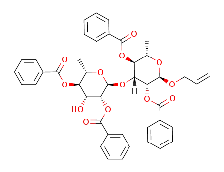 allyl 2,4-di-O-benzoyl-α-L-rhamnopyranosyl-(1->3)-2,4-di-O-benzoyl-α-L-rhamnopyranoside