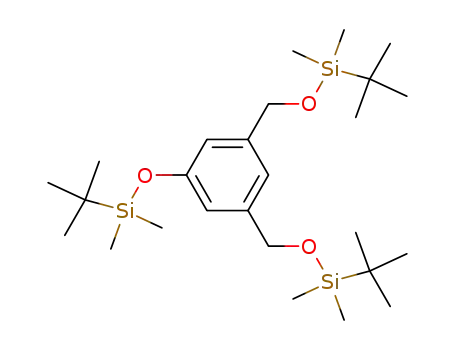 1-{[(1,1-dimethylethyl)dimethylsilyl]oxy}-3,5-bis{{[(1,1-dimethylethyl)dimethylsilyl]oxy}methyl}benzene