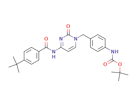 1-[4-(1,1-dimethylethoxycarbonyl)aminobenzyl]-N<sub>4</sub>-(4-(1,1-dimethylethyl)benzoyl)cytosine