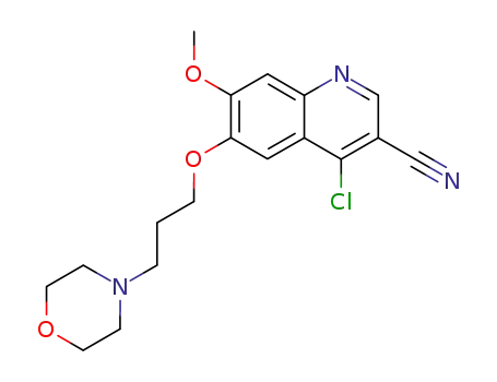 3-Quinolinecarbonitrile,
4-chloro-7-methoxy-6-[3-(4-morpholinyl)propoxy]-