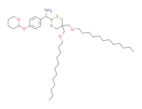C-(5,5-bis-dodecyloxymethyl-[1,3]dithian-2-yl)-C-[4-(tetrahydro-pyran-2-yloxy)-phenyl]-methylamine