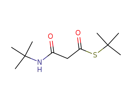 Molecular Structure of 339274-37-2 (<i>tert</i>-butylcarbamoyl-thioacetic acid <i>S</i>-<i>tert</i>-butyl ester)