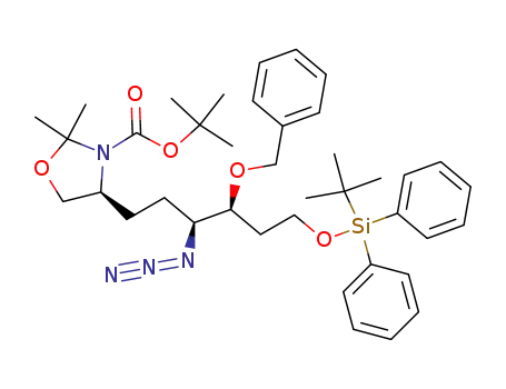 (3S,4S)-3-azido-4-benzyloxy-1-[(4S)-3-(tert-butoxycarbonyl)-2,2-dimethyloxazolidin-4-yl]-6-[(tert-butyldiphenylsilyl)oxy]hexane