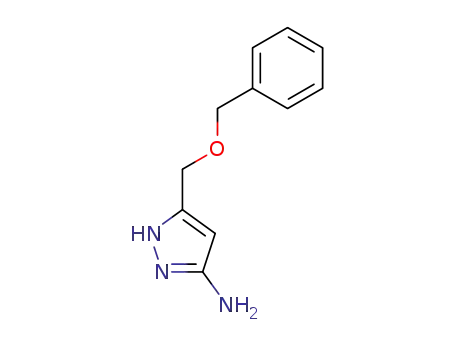 Molecular Structure of 393590-62-0 (5-(benzyloxyMethyl)-1H-pyrazol-3-aMine)