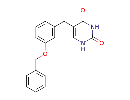 2,4(1H,3H)-Pyrimidinedione, 5-((3-(phenylmethoxy)phenyl)methyl)-