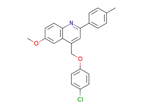 4-(4-chloro-phenoxymethyl)-6-methoxy-2-<i>p</i>-tolyl-quinoline