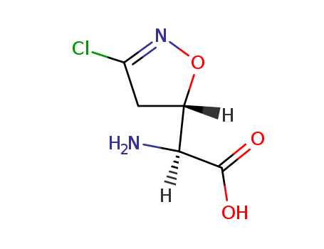 5-Isoxazoleacetic acid,a-amino-3-chloro-4,5-dihydro-, (aS,5S)- CAS No.42228-92-2