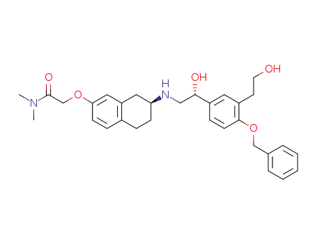 2-{[(2S)-2-({(2R)-2-[4-benzyloxy-3-(2-hydroxyethyl)phenyl]-2-hydroxyethyl}amino)-1,2,3,4-tetrahydronaphthalen-7-yl]oxy}-N,N-dimethylacetamide