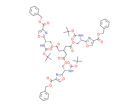 3-[2-(4-benzyloxycarbonyl-oxazol-2-yl)-2-<i>tert</i>-butoxycarbonylamino-ethoxycarbonylmethyl]-pentanedioic acid bis-[2-(4-benzyloxycarbonyl-oxazol-2-yl)-2-<i>tert</i>-butoxycarbonylamino-ethyl] ester