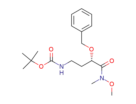 Carbamic acid,
[(3S)-4-(methoxymethylamino)-4-oxo-3-(phenylmethoxy)butyl]-,
1,1-dimethylethyl ester