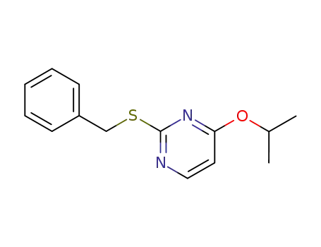 Pyrimidine, 4-(1-methylethoxy)-2-[(phenylmethyl)thio]-
