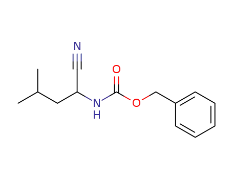 Molecular Structure of 109522-25-0 (2-(benzyloxycarbonylamino)-isohexanonitrile)
