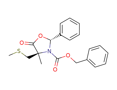 (R)-4-methyl-4-methylsulfanylmethyl-5-oxo-2-phenyloxazolidine-3-carboxylic acid benzyl ester