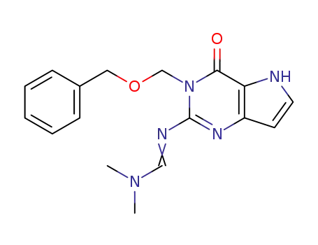 N,N-dimethyl-N'-[4-oxo-3-(phenylmethoxymethyl)-5H-pyrrolo[3,2-d]pyrimidin-2-yl]methanimidamide