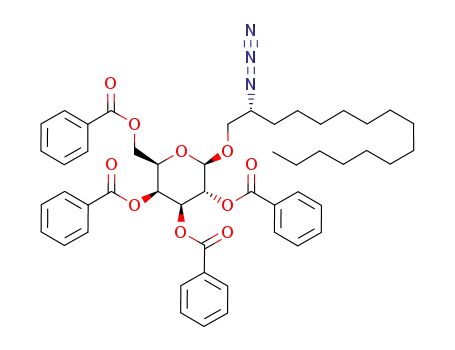 (2R)-2-azidohexadecyl 2,3,4,6-tetra-O-benzoyl-β-D-galactopyranoside