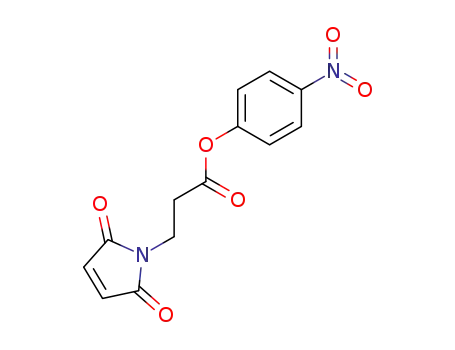 Molecular Structure of 133860-61-4 (3-(2,5-dioxo-2,5-dihydro-pyrrol-1-yl)-propionic acid 4-nitro-phenyl ester)