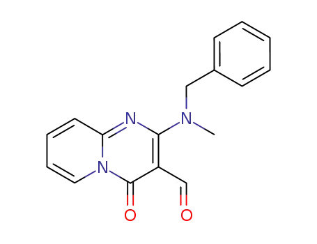 4H-Pyrido[1,2-a]pyrimidine-3-carboxaldehyde,
2-[methyl(phenylmethyl)amino]-4-oxo-